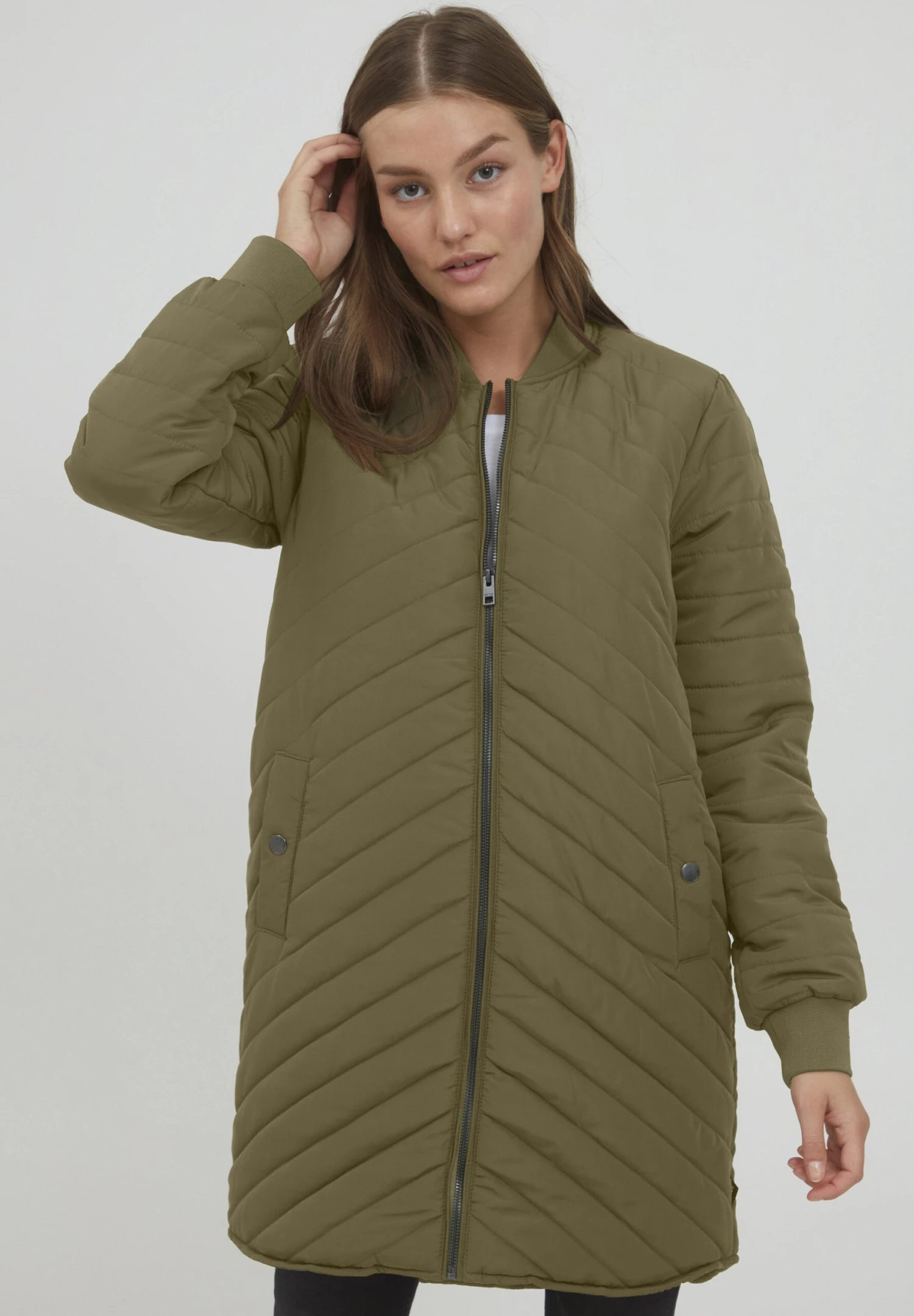 OXMO Oxmadalyn - Chaqueta De Entretiempo - Dusty Olive 3 OXMO Oxmadalyn - Chaqueta De Entretiempo - Dusty Olive