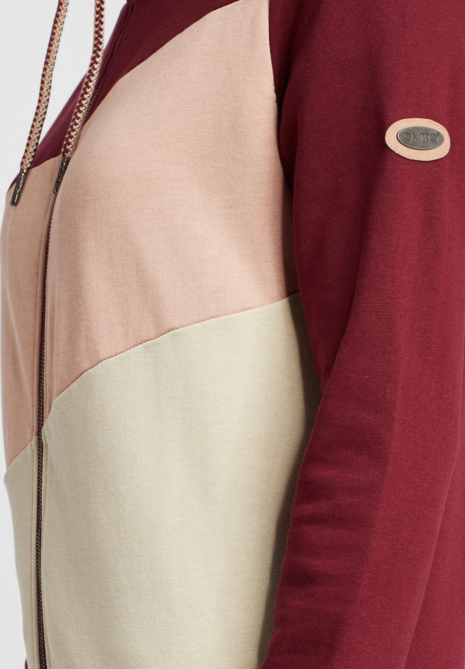 OXMO Oxaggi - Sudadera Con Cremallera - Wine Red 7 OXMO Oxaggi - Sudadera Con Cremallera - Wine Red - Imagen 5