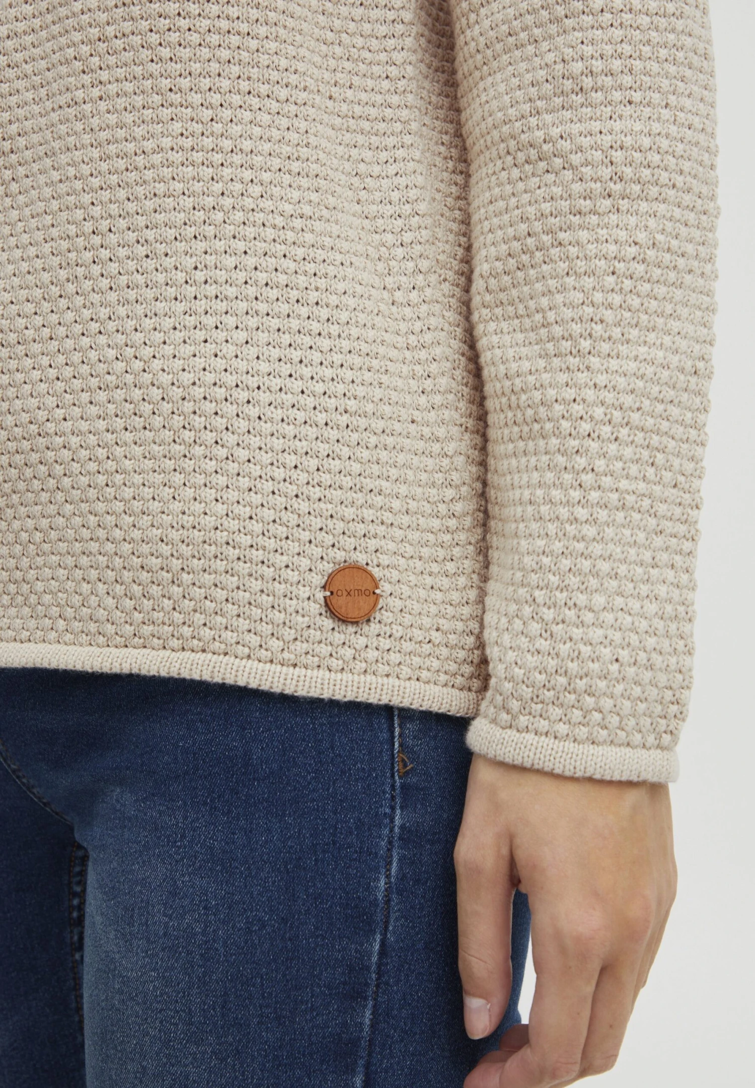 OXMO Oxhanna - Jersey De Punto - Oatmeal 7 OXMO Oxhanna - Jersey De Punto - Oatmeal - Imagen 5