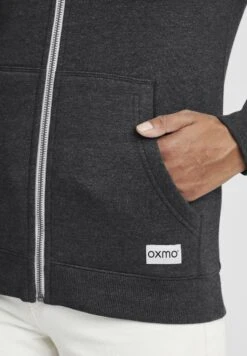 OXMO Oxbinja - Sudadera Con Cremallera - Dark Grey Melange -OXMO da5b51018b9b47dabaa601c04331d07d