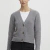 OXMO Oxnorene - Chaqueta De Punto - Mid Grey Melange 2 OXMO Oxnorene - Chaqueta De Punto - Mid Grey Melange -OXMO e1529cac826e4603a255026025fbe12d