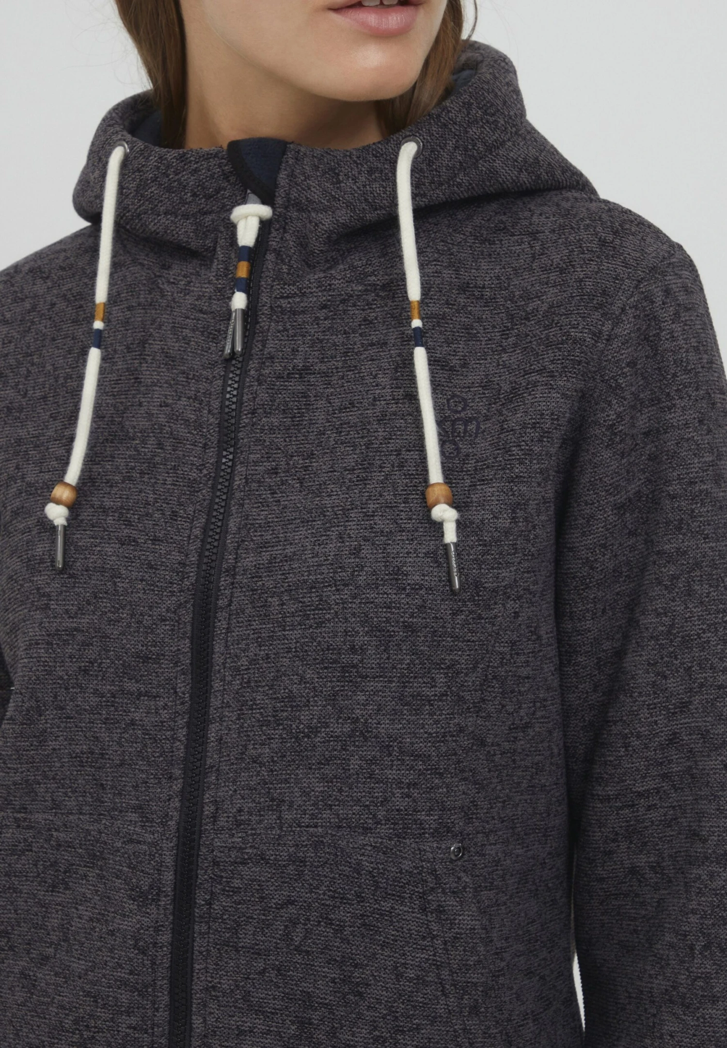 OXMO Oxfia - Sudadera Con Cremallera - Black 6 OXMO Oxfia - Sudadera Con Cremallera - Black - Imagen 4