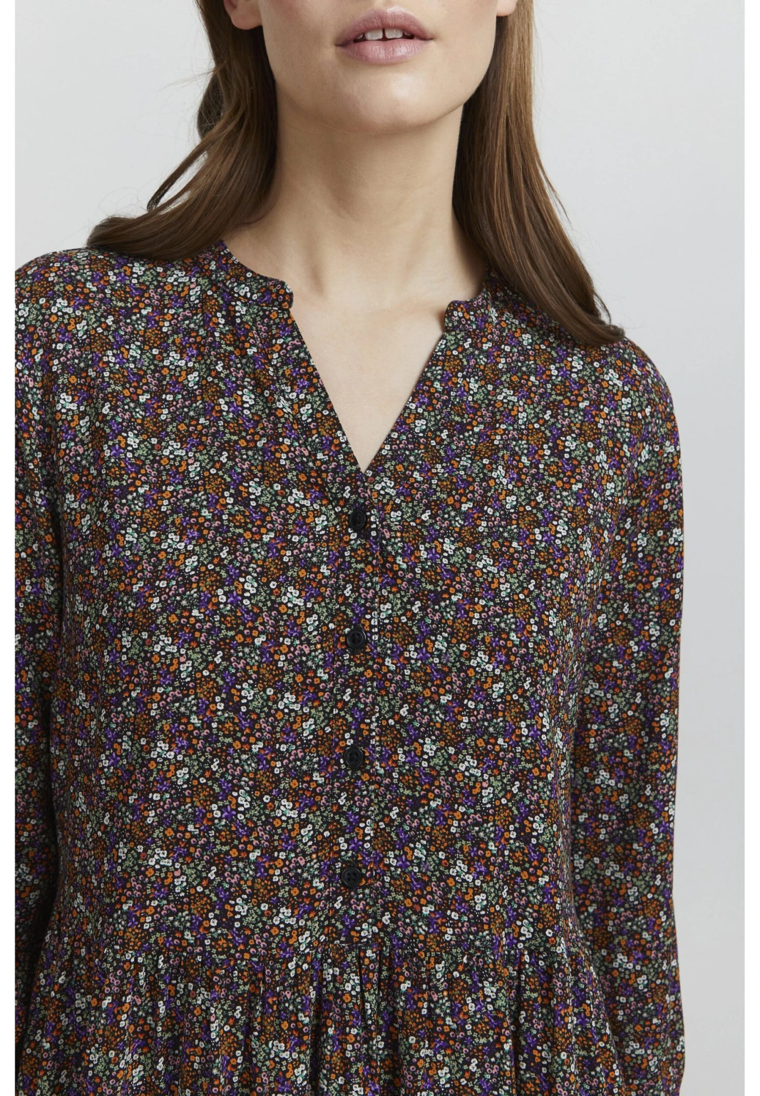 OXMO Vestido Informal - Burnt Orange Mix 6 OXMO Vestido Informal - Burnt Orange Mix - Imagen 4