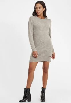 OXMO Oxnatti - Vestido De Punto - Stone Mix