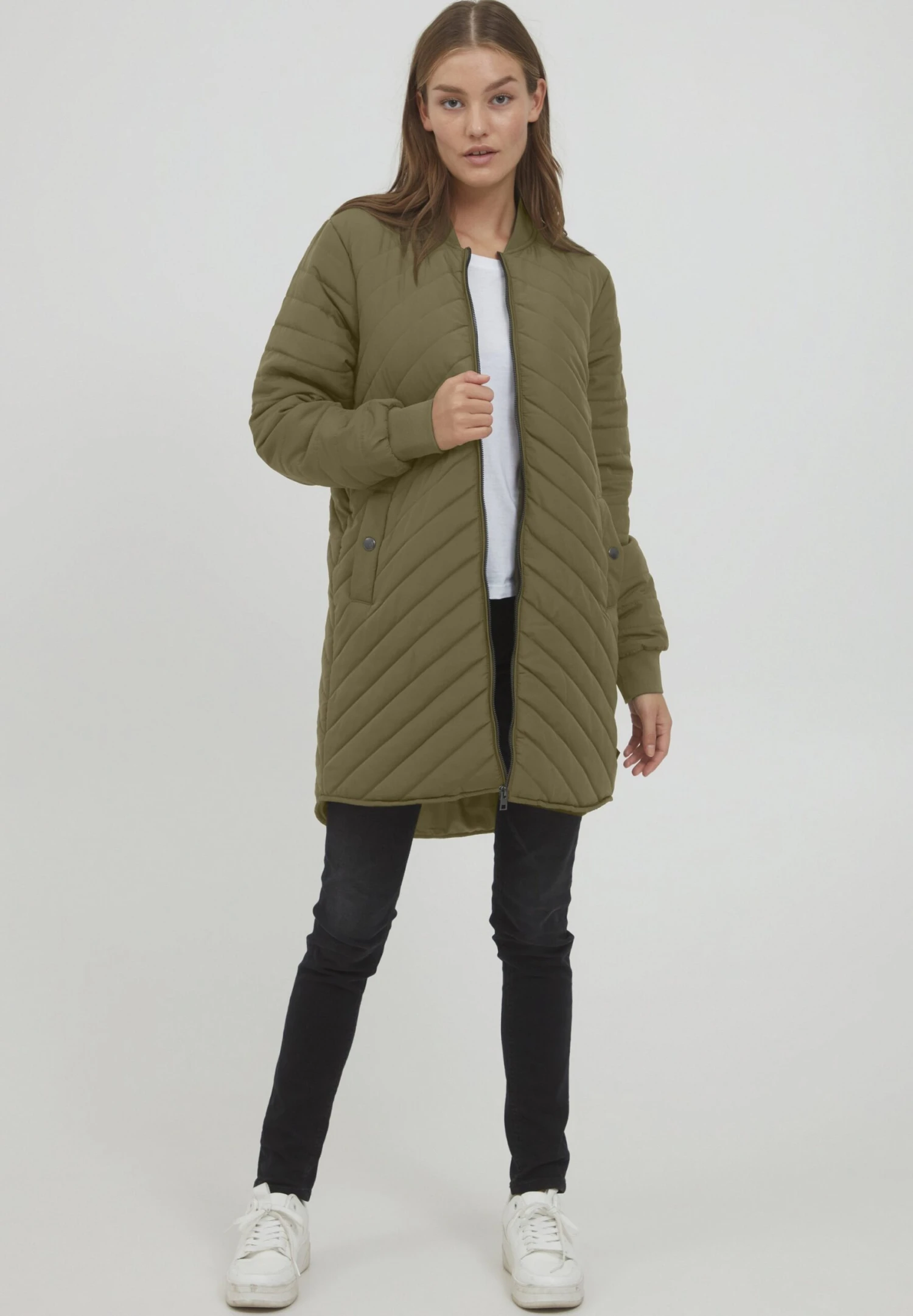 OXMO Oxmadalyn - Chaqueta De Entretiempo - Dusty Olive 4 OXMO Oxmadalyn - Chaqueta De Entretiempo - Dusty Olive - Imagen 2