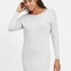 OXMO Oxella - Vestido De Punto - Lig Grey M