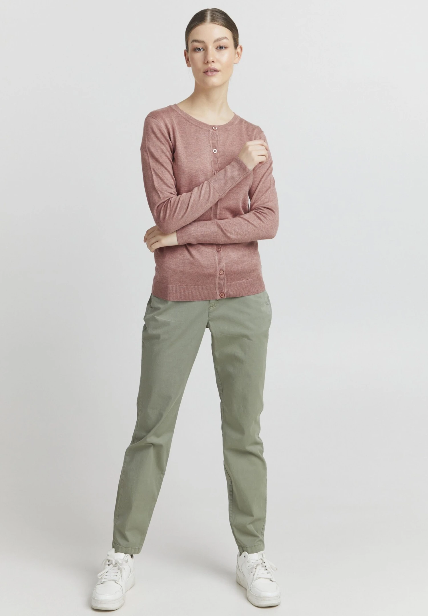 OXMO Chaqueta De Punto - Ash Rose Melange 4 OXMO Chaqueta De Punto - Ash Rose Melange - Imagen 2