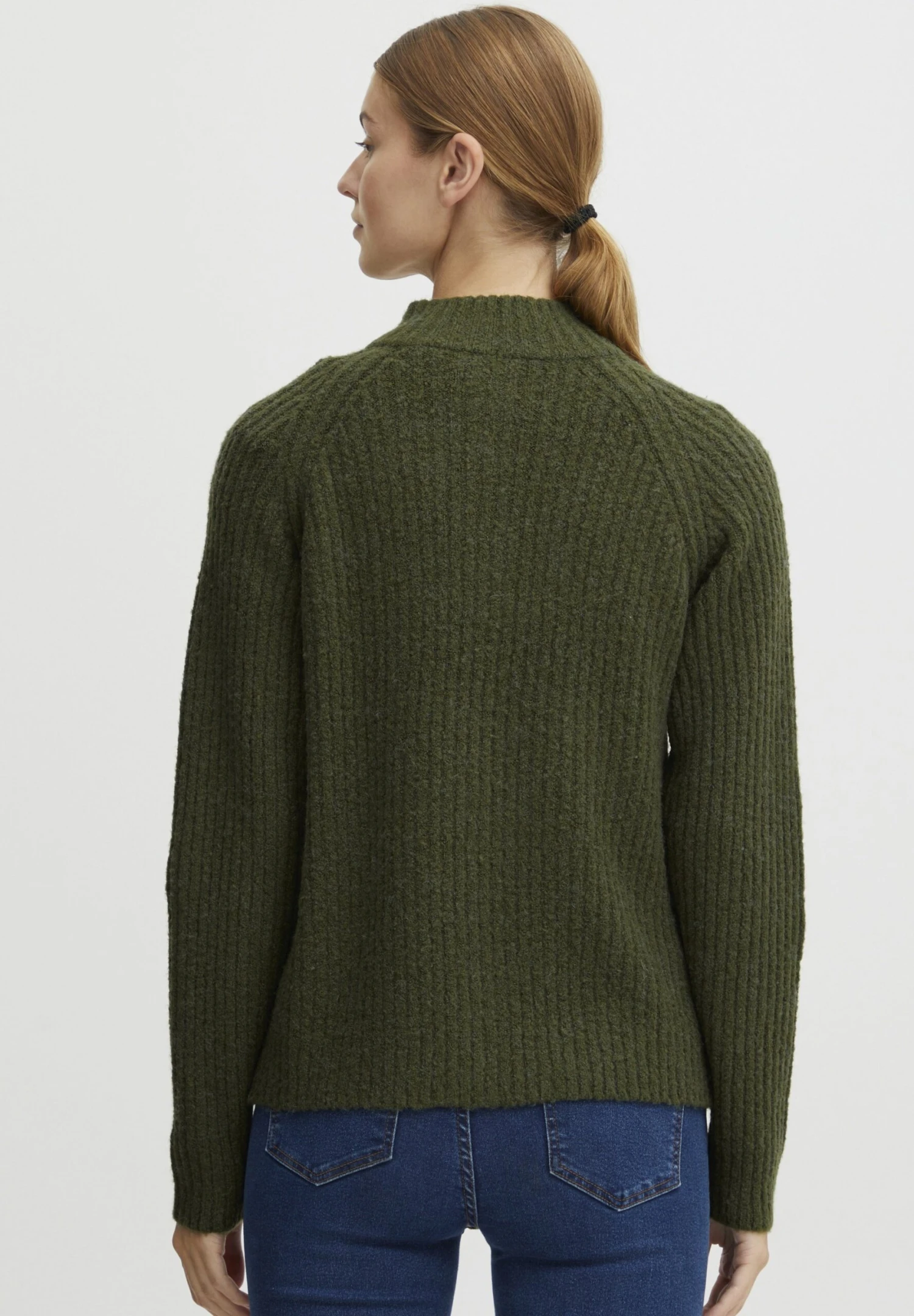 OXMO Sal - Chaqueta De Punto - Rifle Green Melange 5 OXMO Sal - Chaqueta De Punto - Rifle Green Melange - Imagen 3