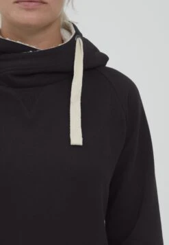 OXMO Oxjulia - Jersey Con Capucha - Black Teddy -OXMO ef12b7fa3ee044af893d156abe524a2b