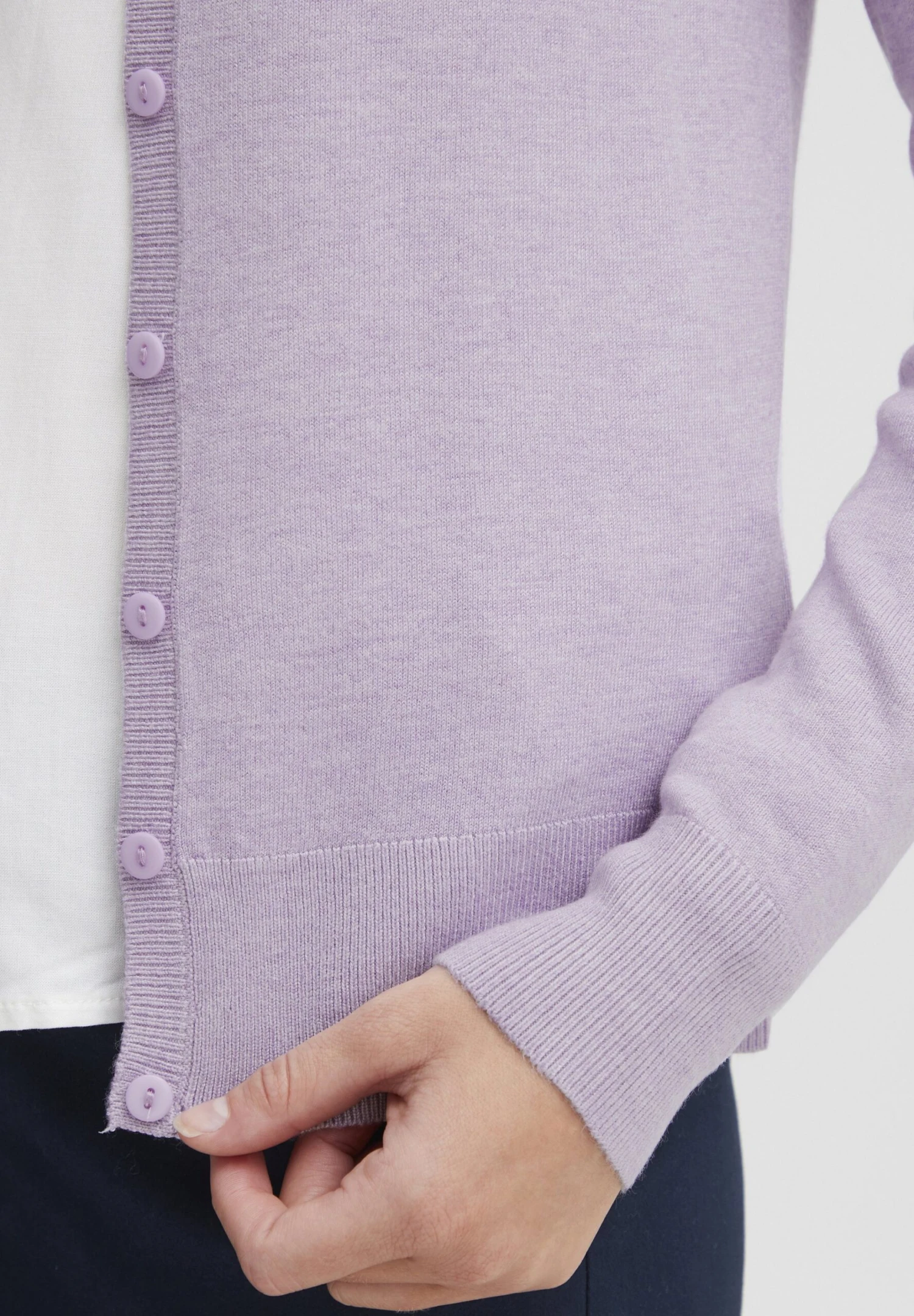 OXMO Oxhelene - Chaqueta De Punto - Purple Rose Melange 7 OXMO Oxhelene - Chaqueta De Punto - Purple Rose Melange - Imagen 5